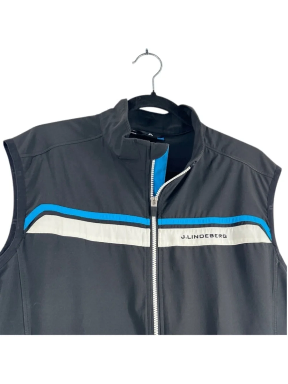 J.Lindeberg vest stretch light weight golf outdoors classic preppy sz xl